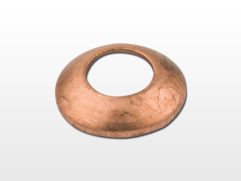 Copper gasket for flare connectins