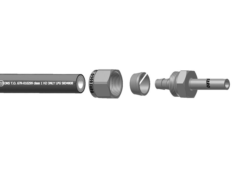 Schema montaggio tubo termoplastico